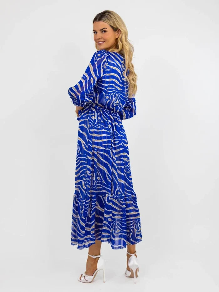 MODENA MAXI DRESS (BLUE PRINT)