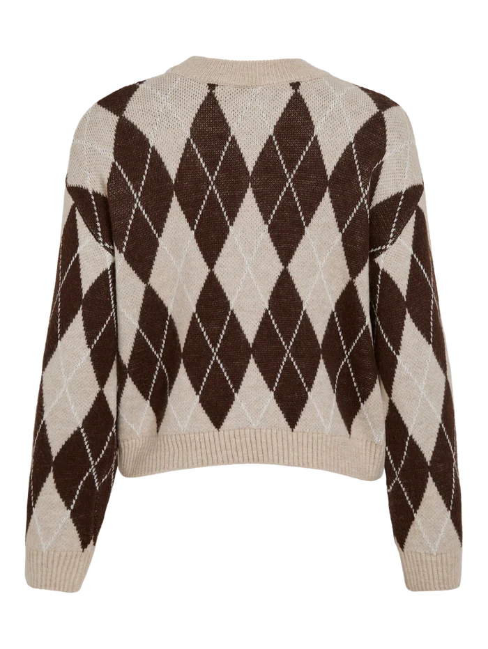 Mona Jumper (Coffee Bean/Check)