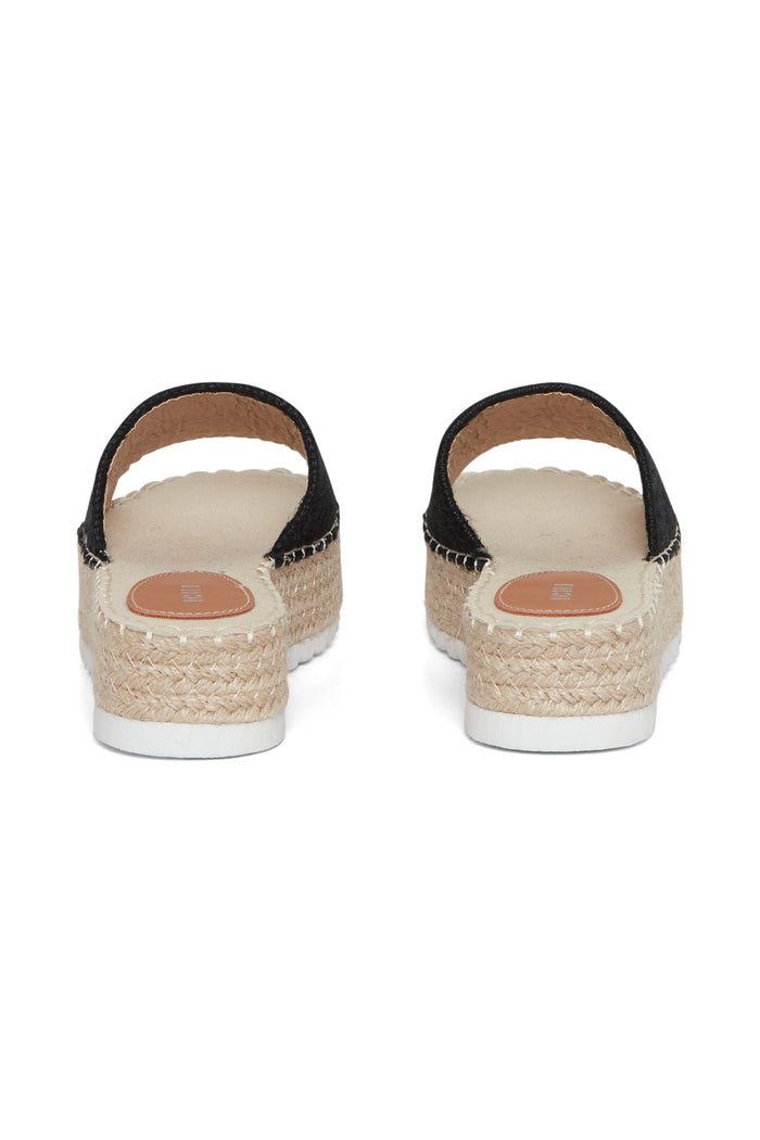 Monica Platform Sliders (Black)