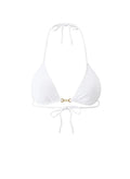 Tops Melissa Odabash Monza Triangle Chain Bikini Top White Apoella