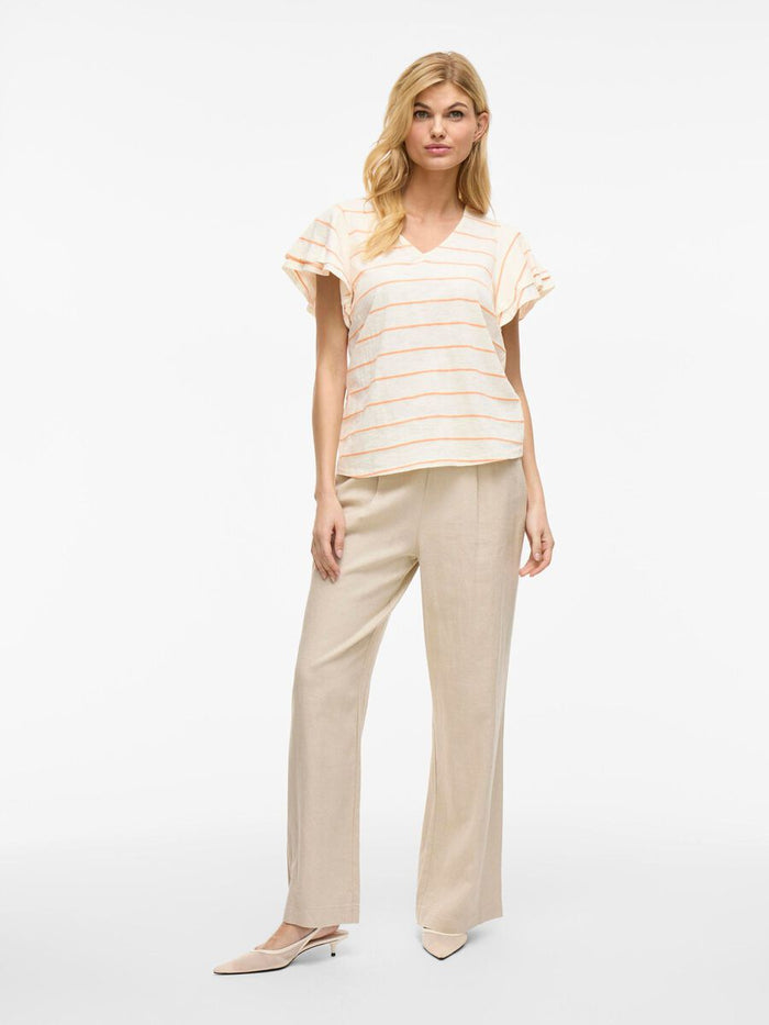 Morley T-Shirt (Birch/Cadmium Orange)