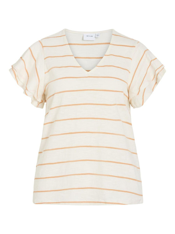 Morley T-Shirt (Birch/Cadmium Orange)