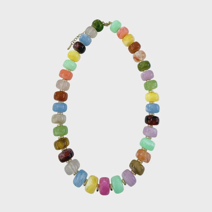 Morris Rainbow Mix Beaded Necklace