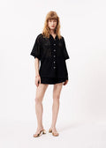 NATASHA SHORT SLEEVE SHIRT (BLACK)