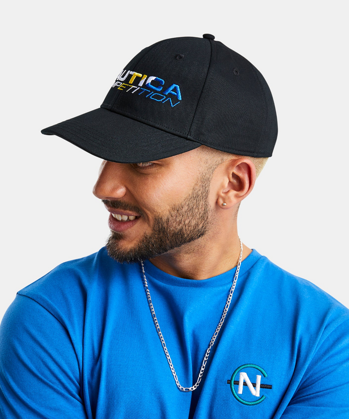 Nautica Competition Compass Snapback Cap (Black)