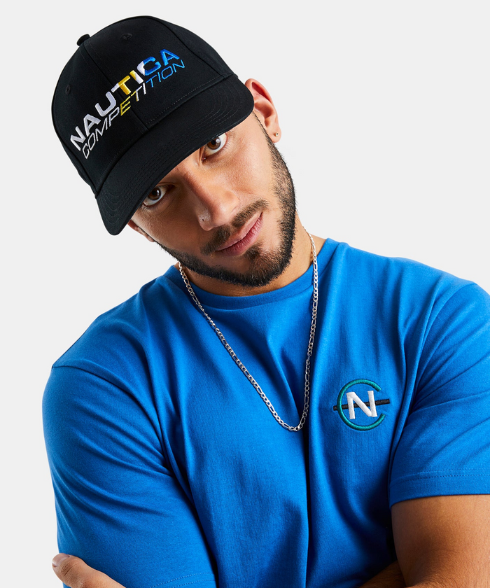 Nautica Competition Compass Snapback Cap (Black)