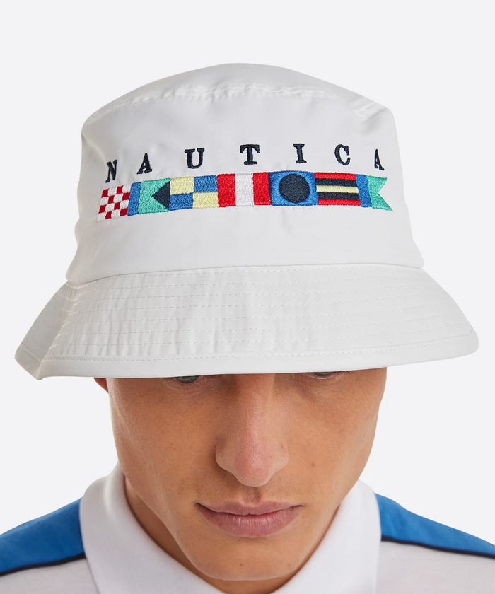 Nautica Pacific Bucket Hat (White)