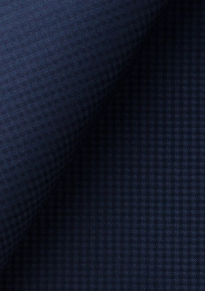 Navy Microcheck Pants
