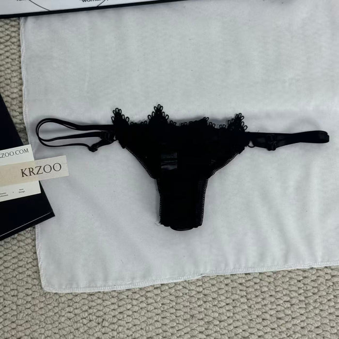 Net fabric see-through lace set