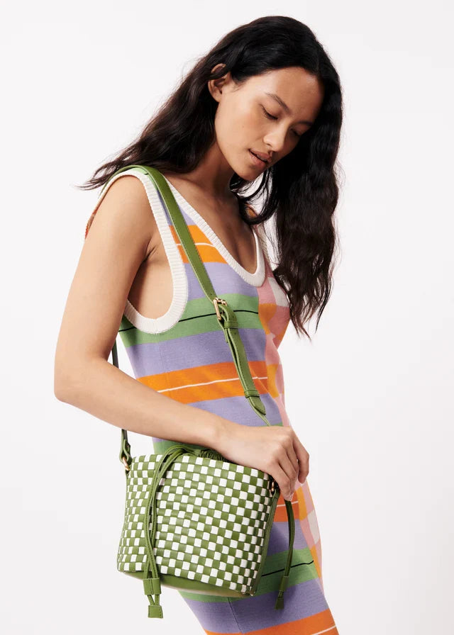 NEVIN SLEEVELESS KNIT DRESS (MULTICOLOUR)