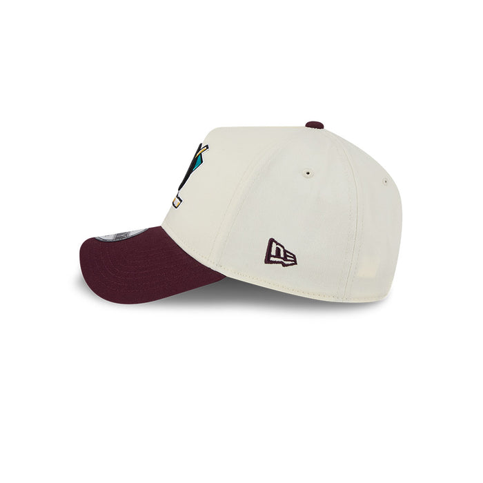 New Era Anaheim Ducks 9Forty A-Frame Cap (White/Burgundy)