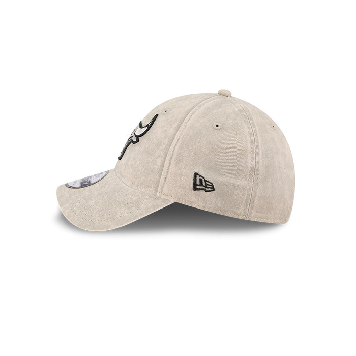 New Era Chicago Bulls 9Forty Snapback Cap (Washed Pebble/Black)