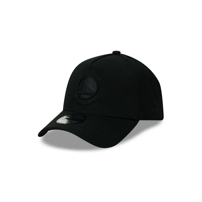 New Era Golden State Warriors 9Forty A-Frame Cap (Black/Black)