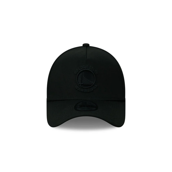 New Era Golden State Warriors 9Forty A-Frame Cap (Black/Black)