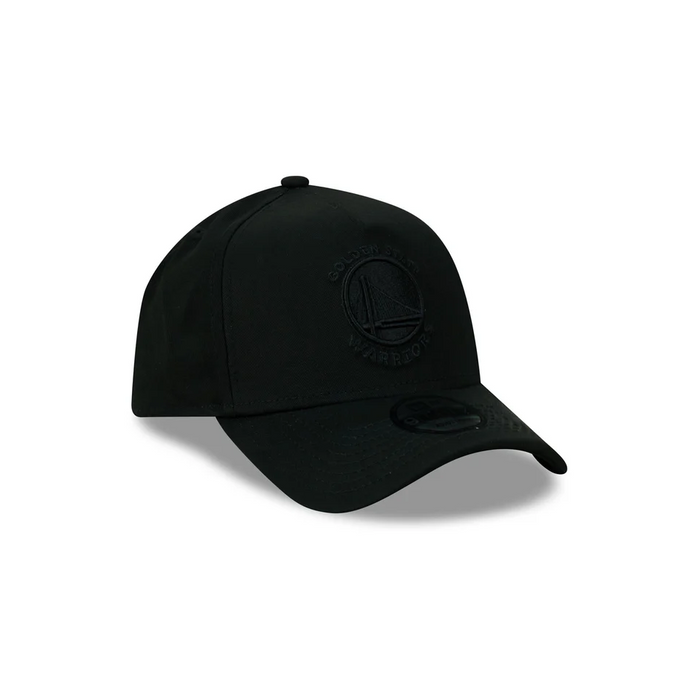 New Era Golden State Warriors 9Forty A-Frame Cap (Black/Black)