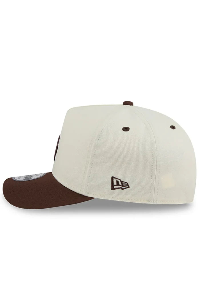 New Era L.A Dodgers 9Fifty A-Frame SnapBack Cap (White/Chocolate)