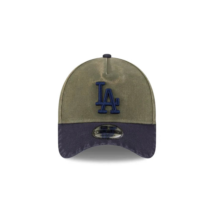 New Era L.A Dodgers 9Forty Washed (New Olive/Navy)