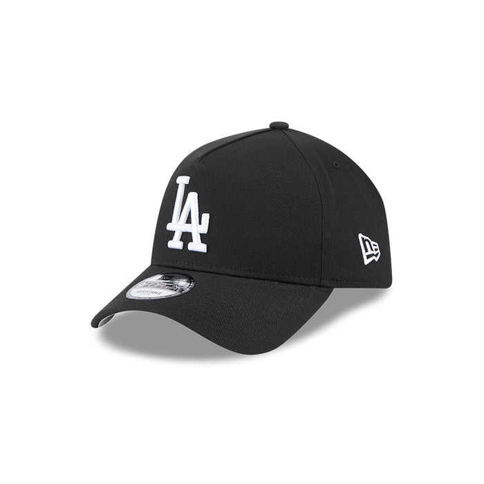 New Era L.A Dodgers “Script Logo” 9Forty A-Frame Cap (Black)