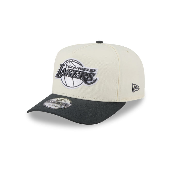 New Era L.A Lakers 9Fifty SnapBack Cap (Cream/Graphite)