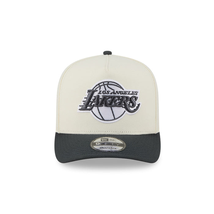 New Era L.A Lakers 9Fifty SnapBack Cap (Cream/Graphite)