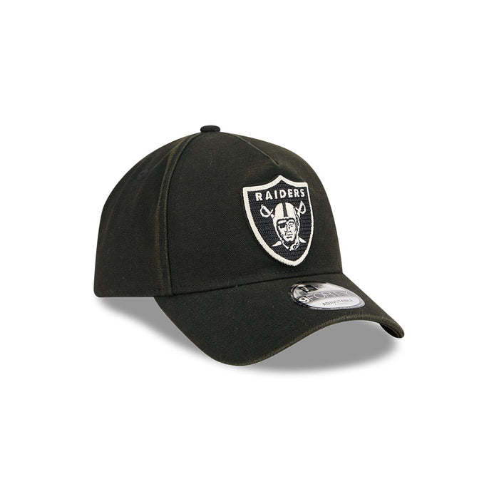 New Era Las Vegas Raiders 9Forty A-Frame Cap (Washed Canvas Black)