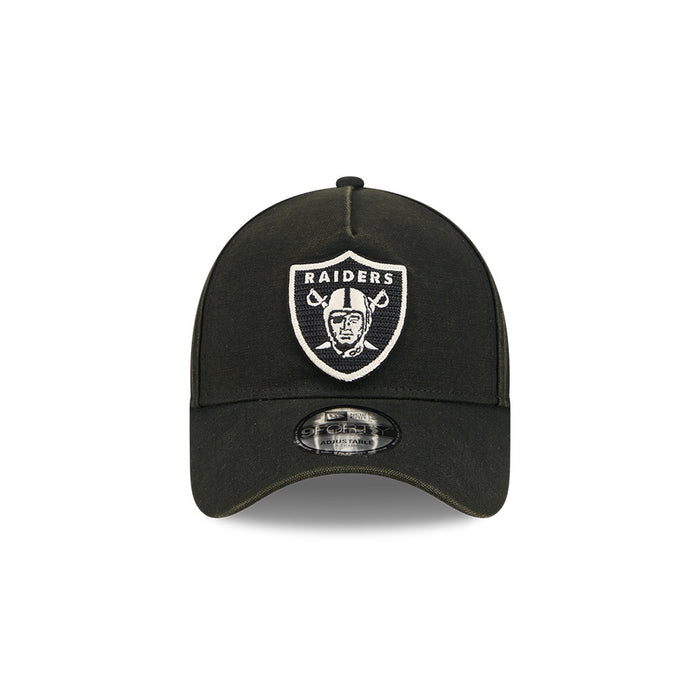 New Era Las Vegas Raiders 9Forty A-Frame Cap (Washed Canvas Black)