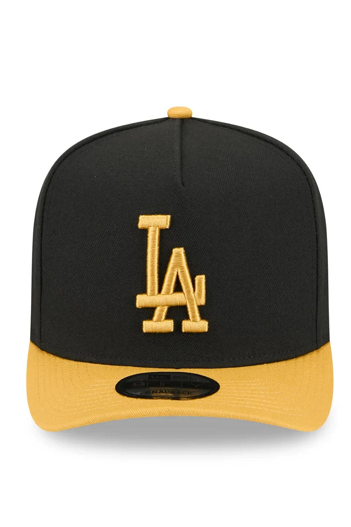 New Era Los Angeles Dodgers 9Fifty A-Frame SnapBack (Black/Mustard)