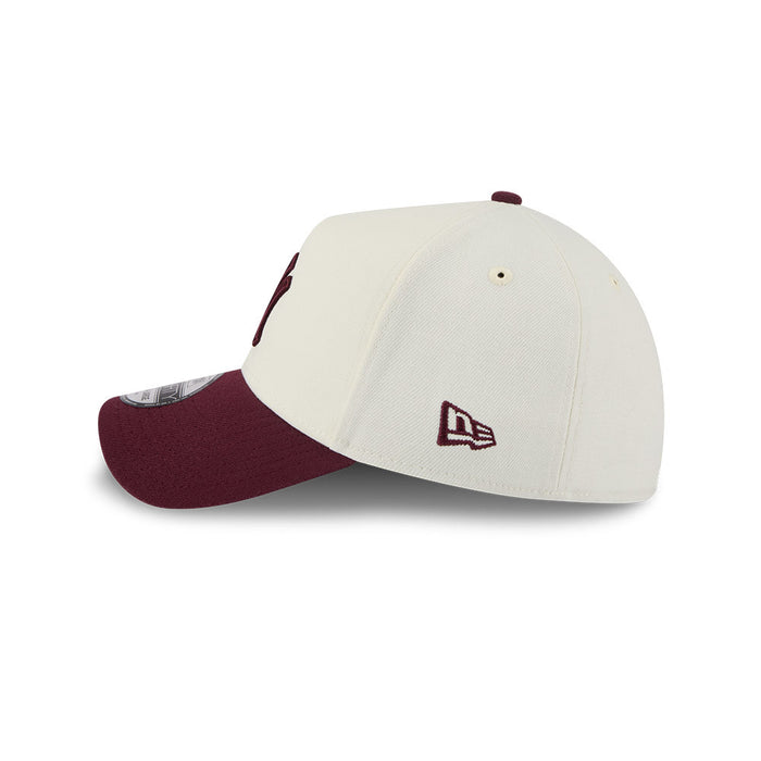 New Era N.Y Yankees 39Thirty A-Frame Stretch-Fit Cap (Cream/Burgundy)
