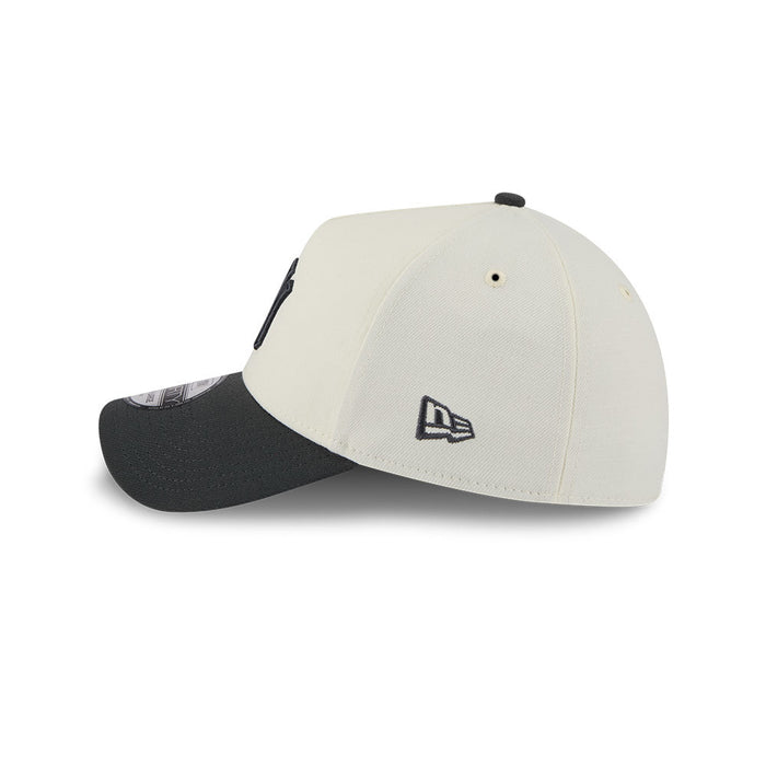 New Era N.Y Yankees 39Thirty A-Frame Stretch Fit Cap (Cream/Graphite)