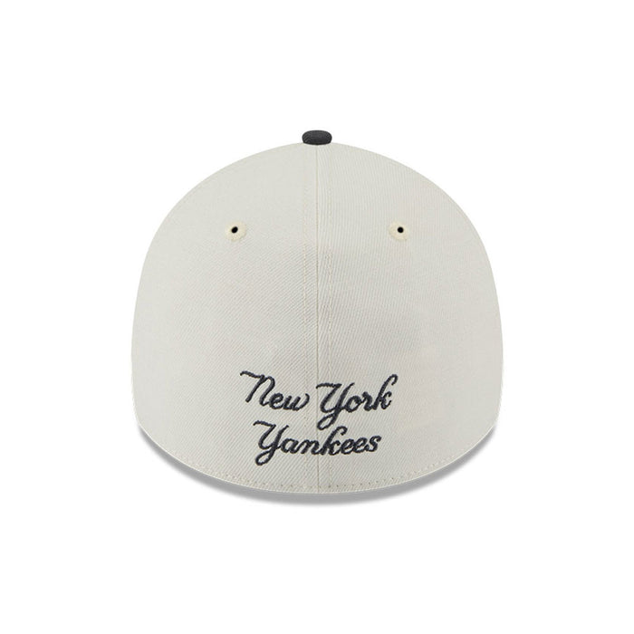 New Era N.Y Yankees 39Thirty A-Frame Stretch Fit Cap (Cream/Graphite)