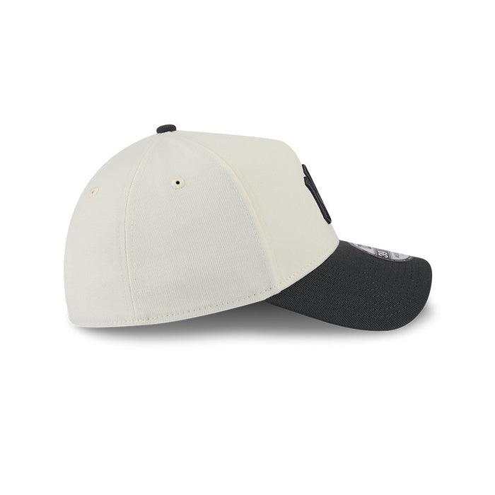 New Era N.Y Yankees 39Thirty A-Frame Stretch Fit Cap (Cream/Graphite)