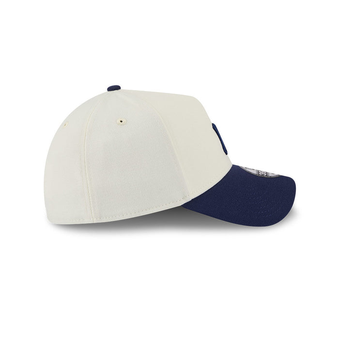 New Era N.Y Yankees 39Thirty A-Frame Stretch-Fit Cap (Cream/Navy)