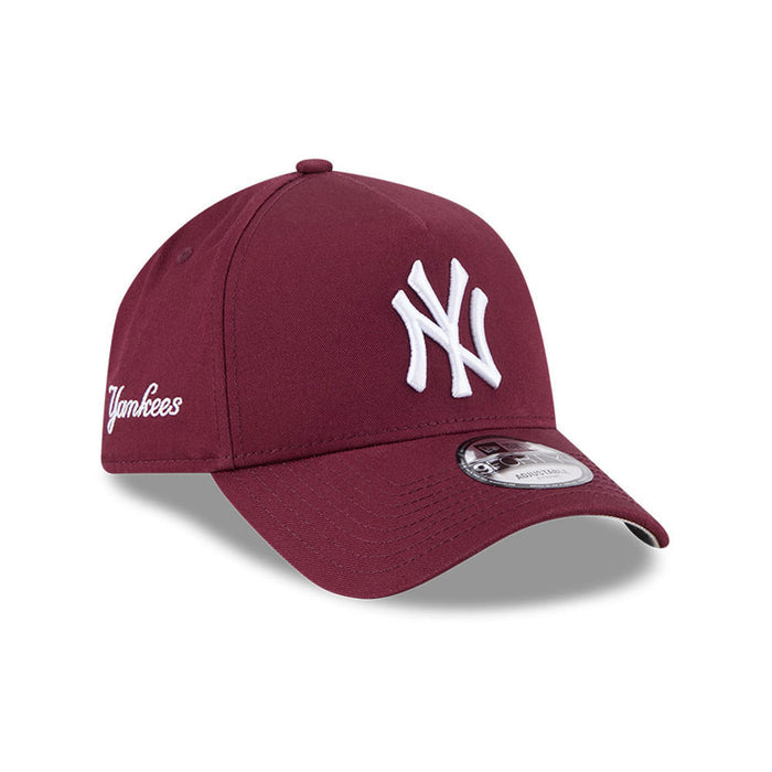 New Era N.Y Yankees 9Forty A-Frame Cap (Maroon)
