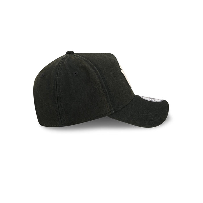 New Era N.Y Yankees 9Forty A-Frame Cap (Washed Canvas Black)
