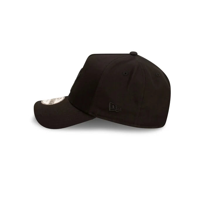 New Era N.Y Yankees 9Forty A-Frame SnapBack Cap (Black/Black)