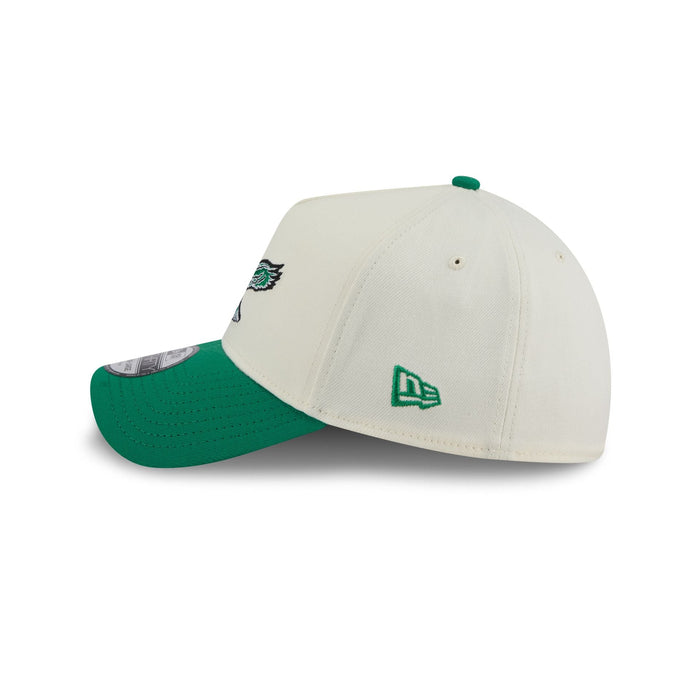 New Era Philadelphia Eagles 39Thirty A-Frame Adjustable Cap (Cream/Green)