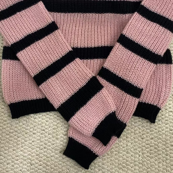 Niche Color-Blocked Striped Top
