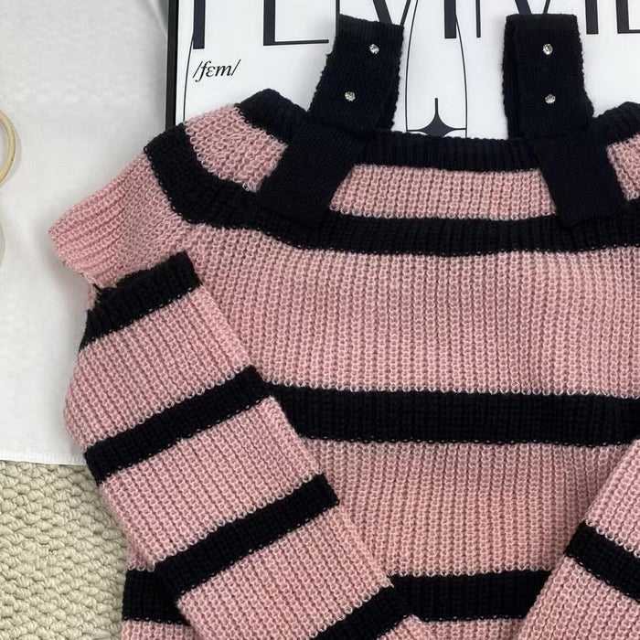 Niche Color-Blocked Striped Top