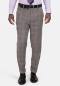 Nickel Grey Checked Pants - SARTORO
