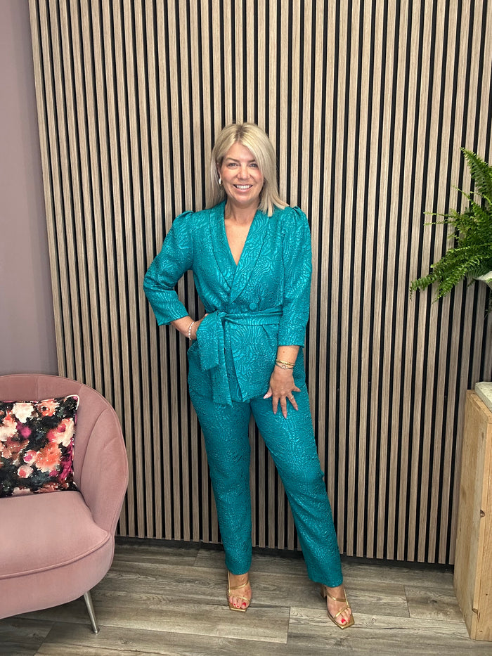 Nicolette Trousers Suit (Green)