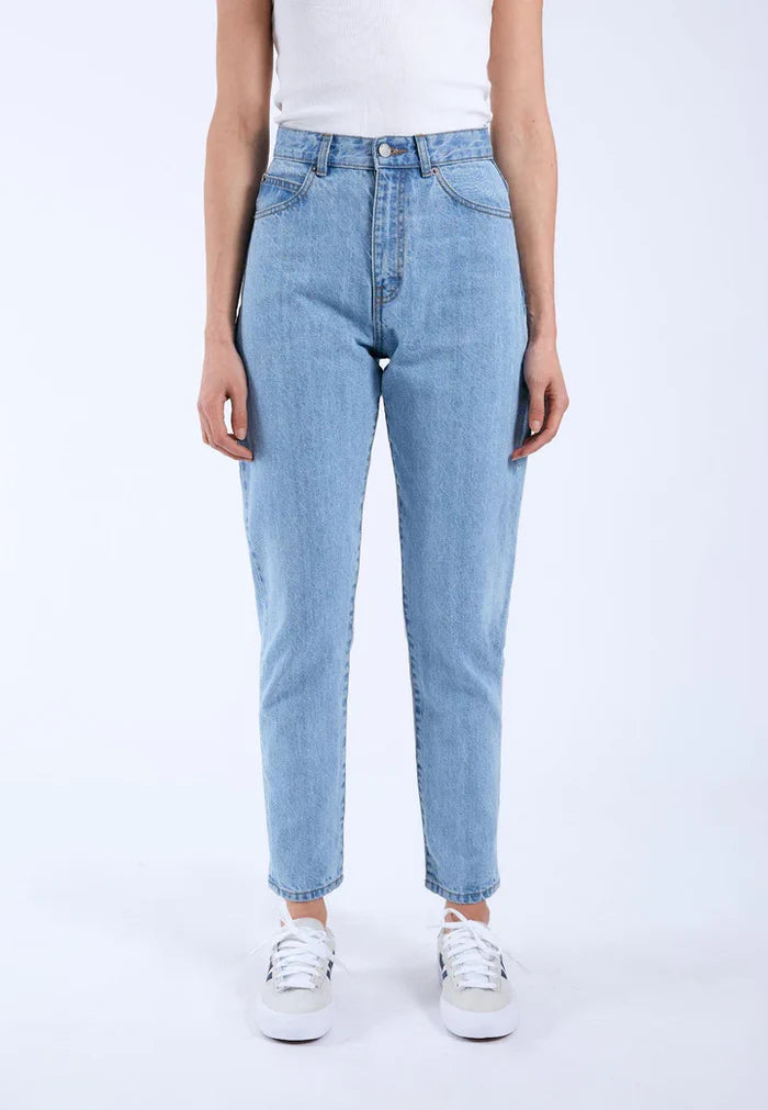 Nora Empress High Waisted Mom Jeans (Light Blue)
