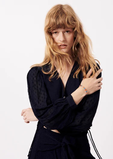 NYDIA BLOUSE (NAVY)