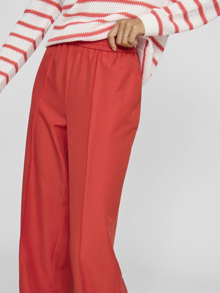 Oberon Wide Leg Pants (Aurora Red)