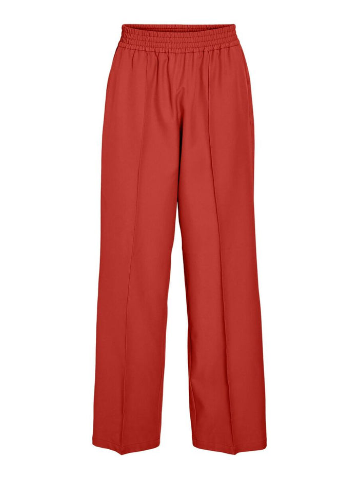 Oberon Wide Leg Pants (Aurora Red)
