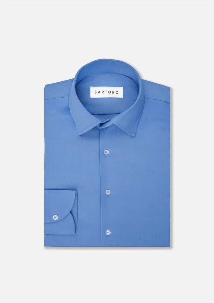 Ocean Blue Bamboo Shirt - SARTORO