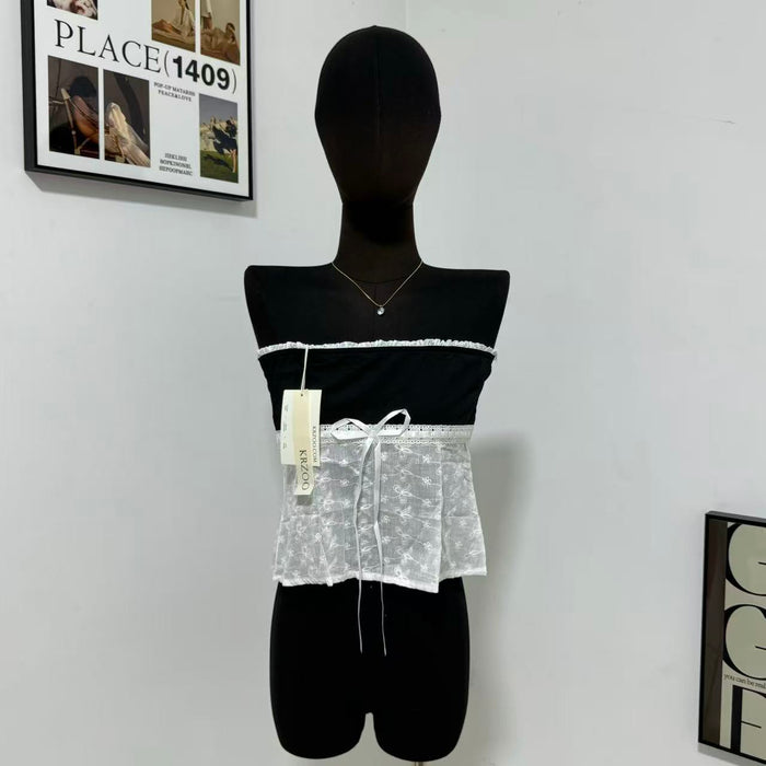 Off-the-Shoulder Slim-Fit Cropped Tank Top