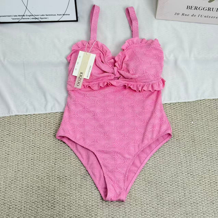 One-Piece Swimsuit With Adjustable Straps