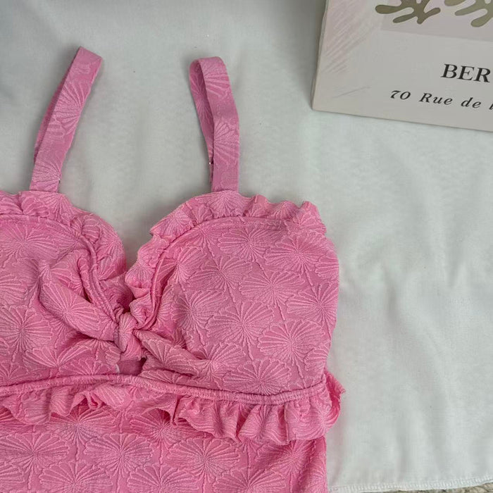 One-Piece Swimsuit With Adjustable Straps