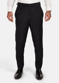 Onyx Black Tuxedo Pants - SARTORO