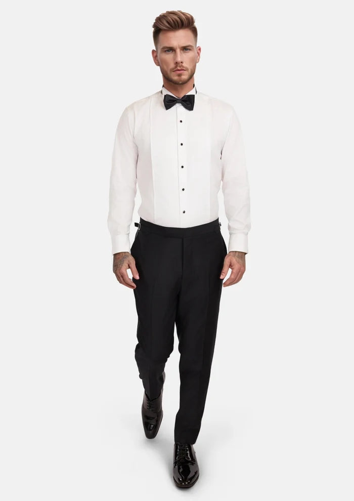Onyx Black Tuxedo Pants - SARTORO